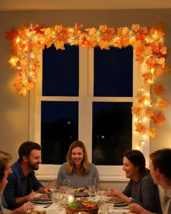 Luditek Fall Garland with Lights