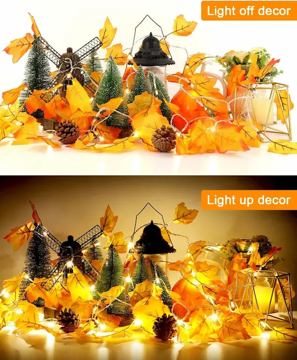 Luditek Fall Garland with Lights