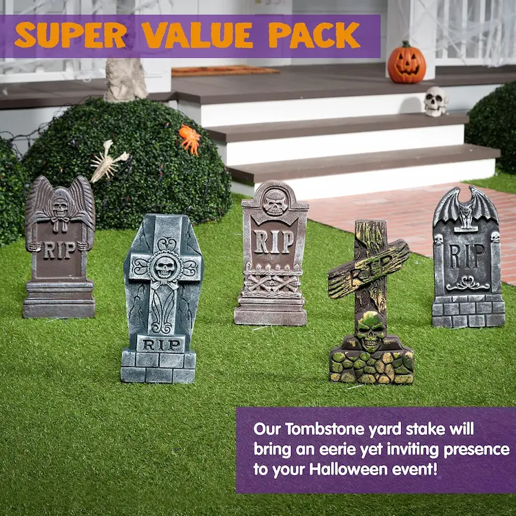 JOYIN Halloween Foam Tombstones