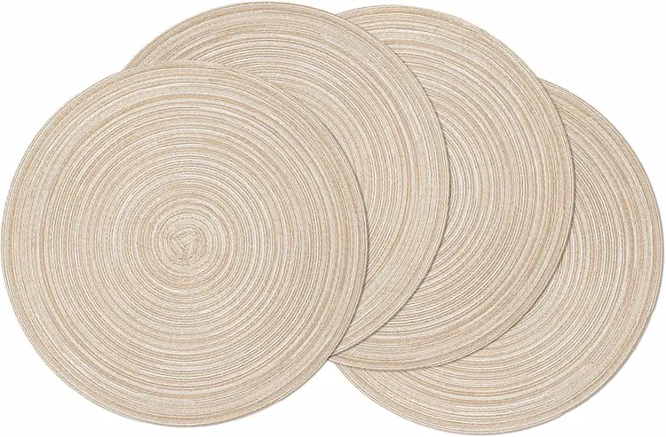 SHACOS Round Braided Placemats