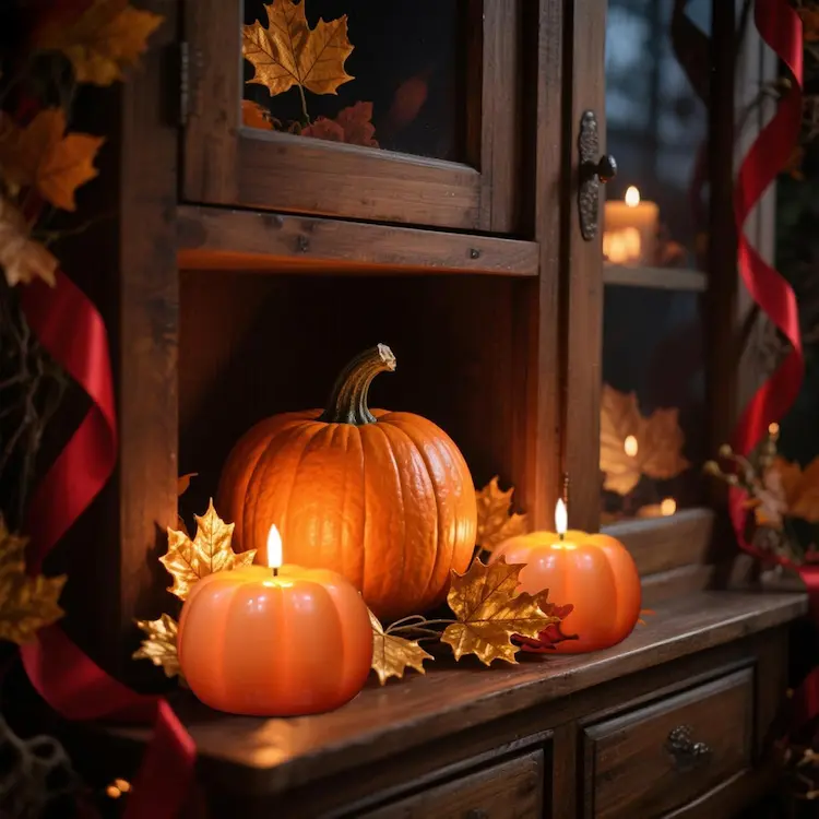 Wondise Flameless Pumpkin Candles