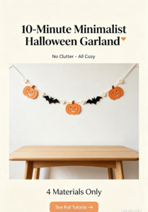 Minimalist Halloween garland