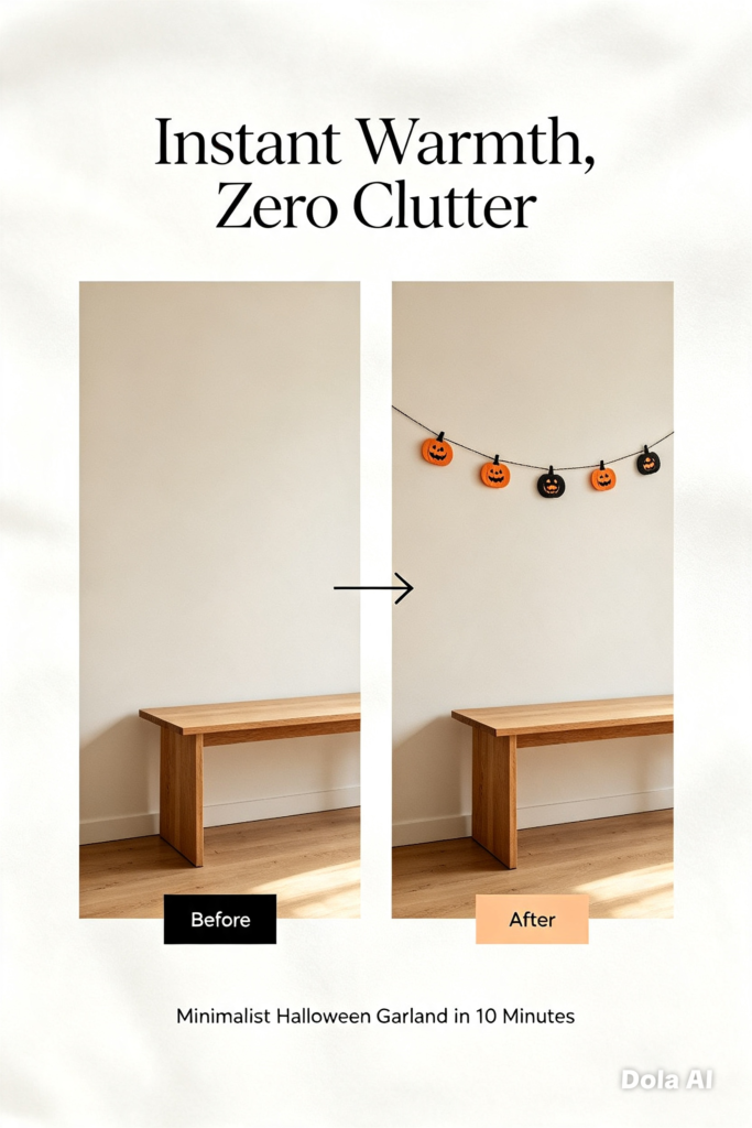 Minute Minimalist Halloween Garland