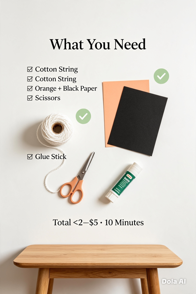 Minimalist Halloween Garland
