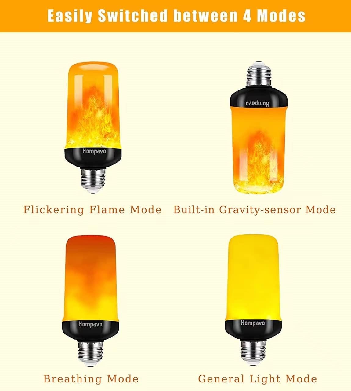 Hompavo LED Flame Light Bulbs