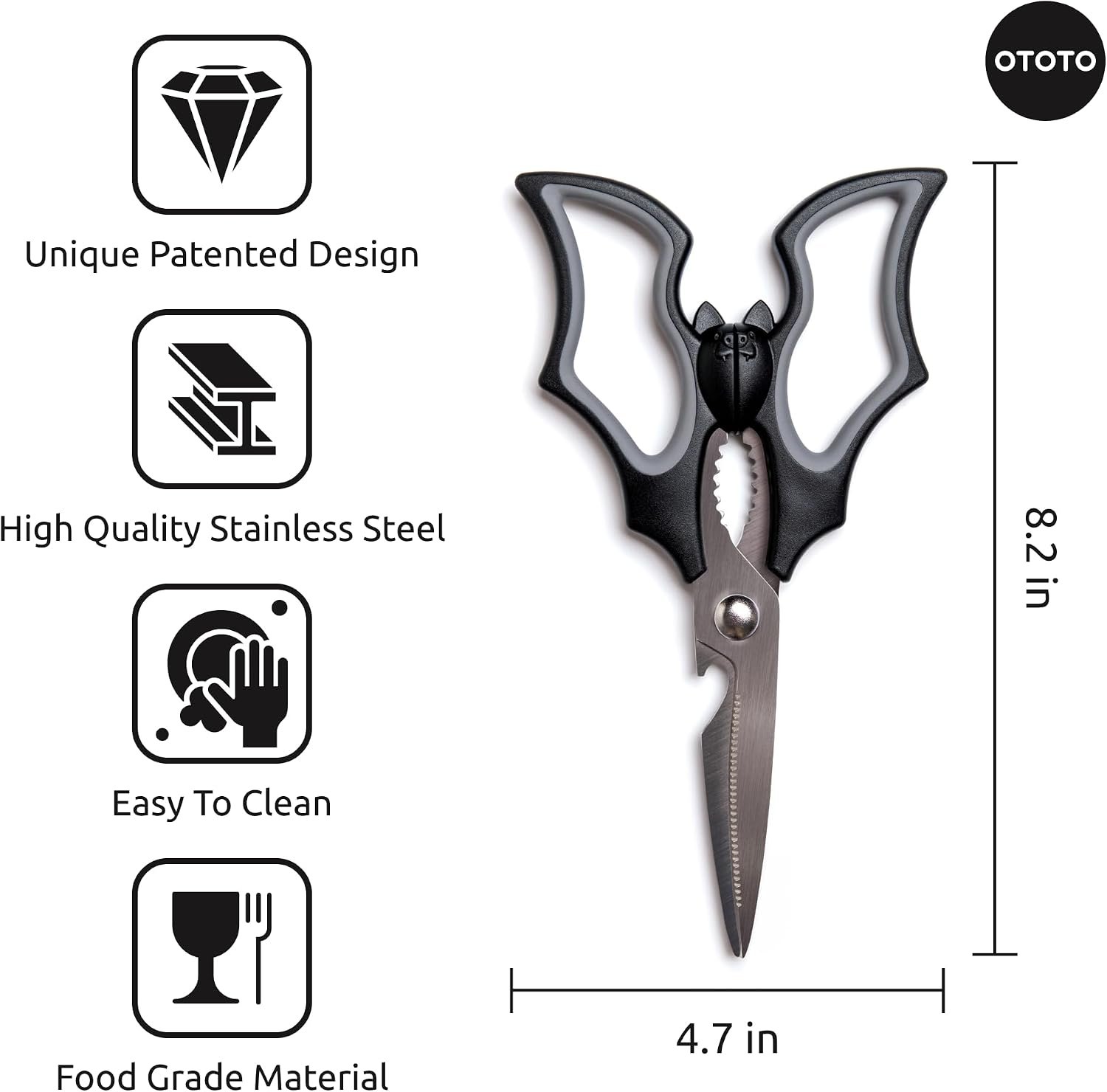 OTOTO Elizabat Kitchen Scissors