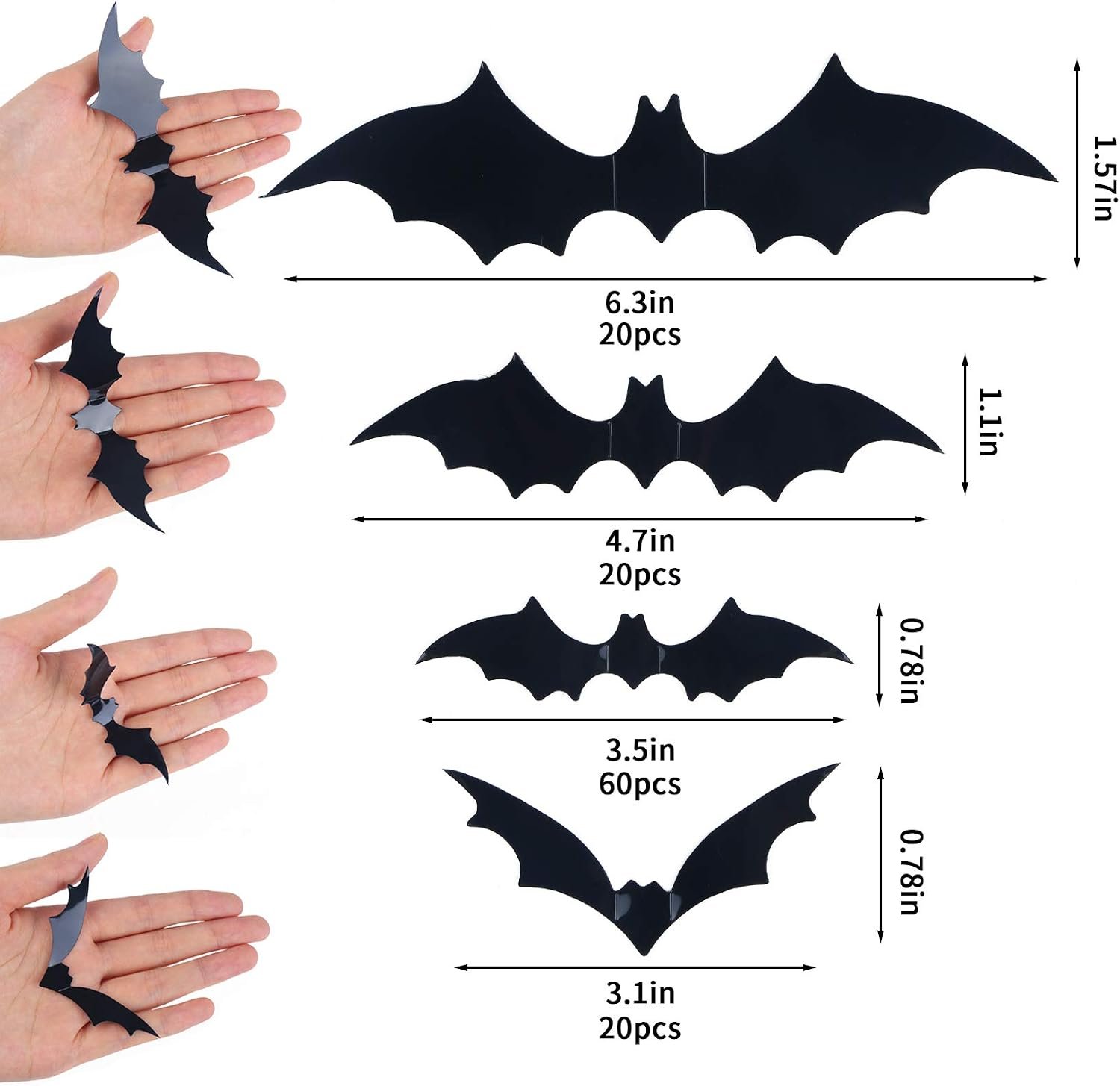 DIYASY Bats Wall Decor