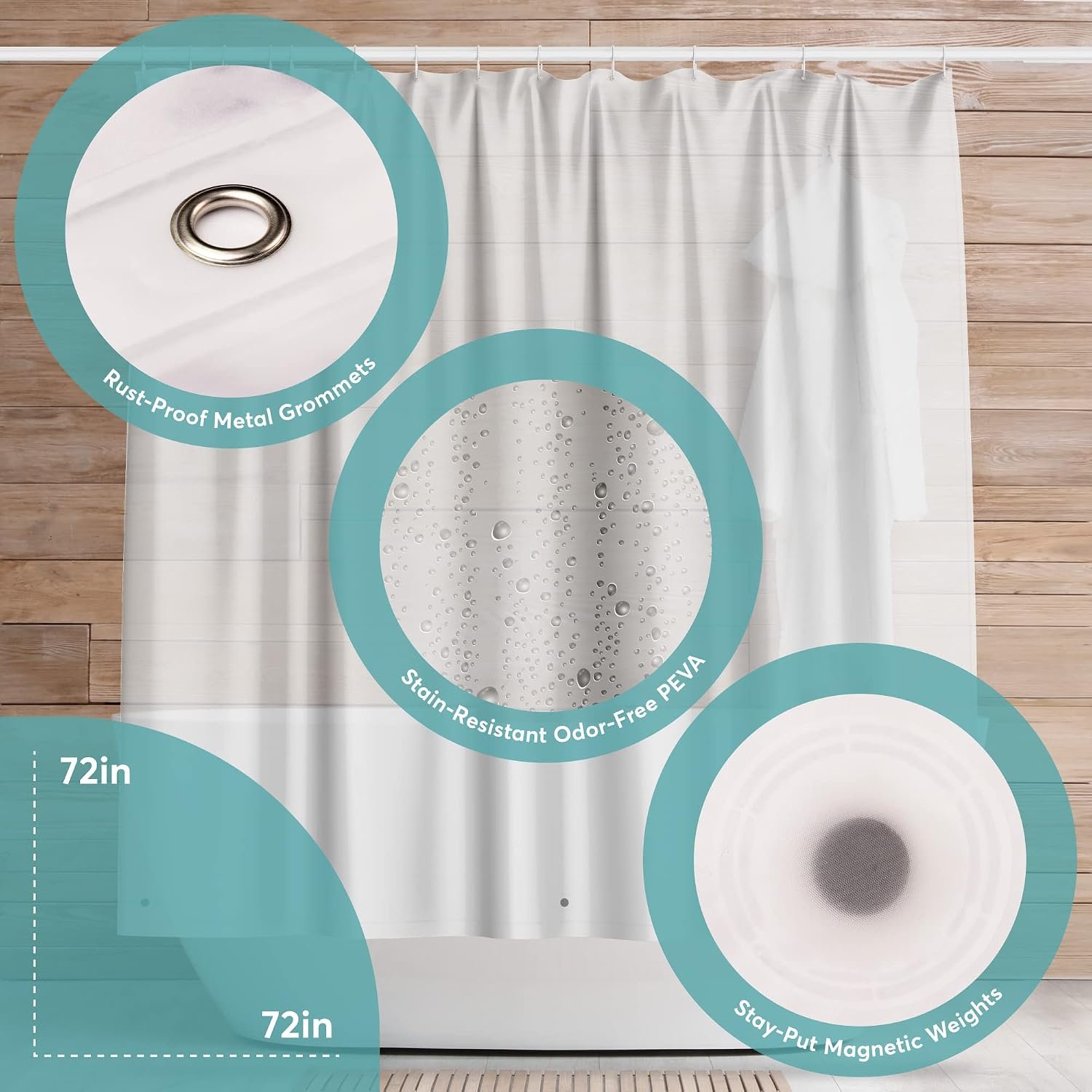 BigFoot Shower Curtain Liner