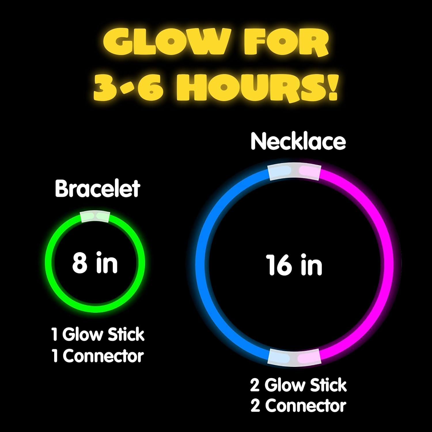 JOYIN 100 Pcs Glow Sticks