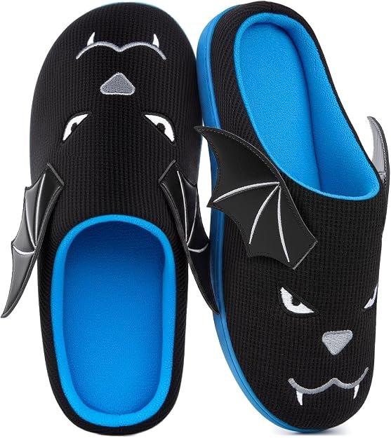 VeraCosy Halloween Bat House Slippers
