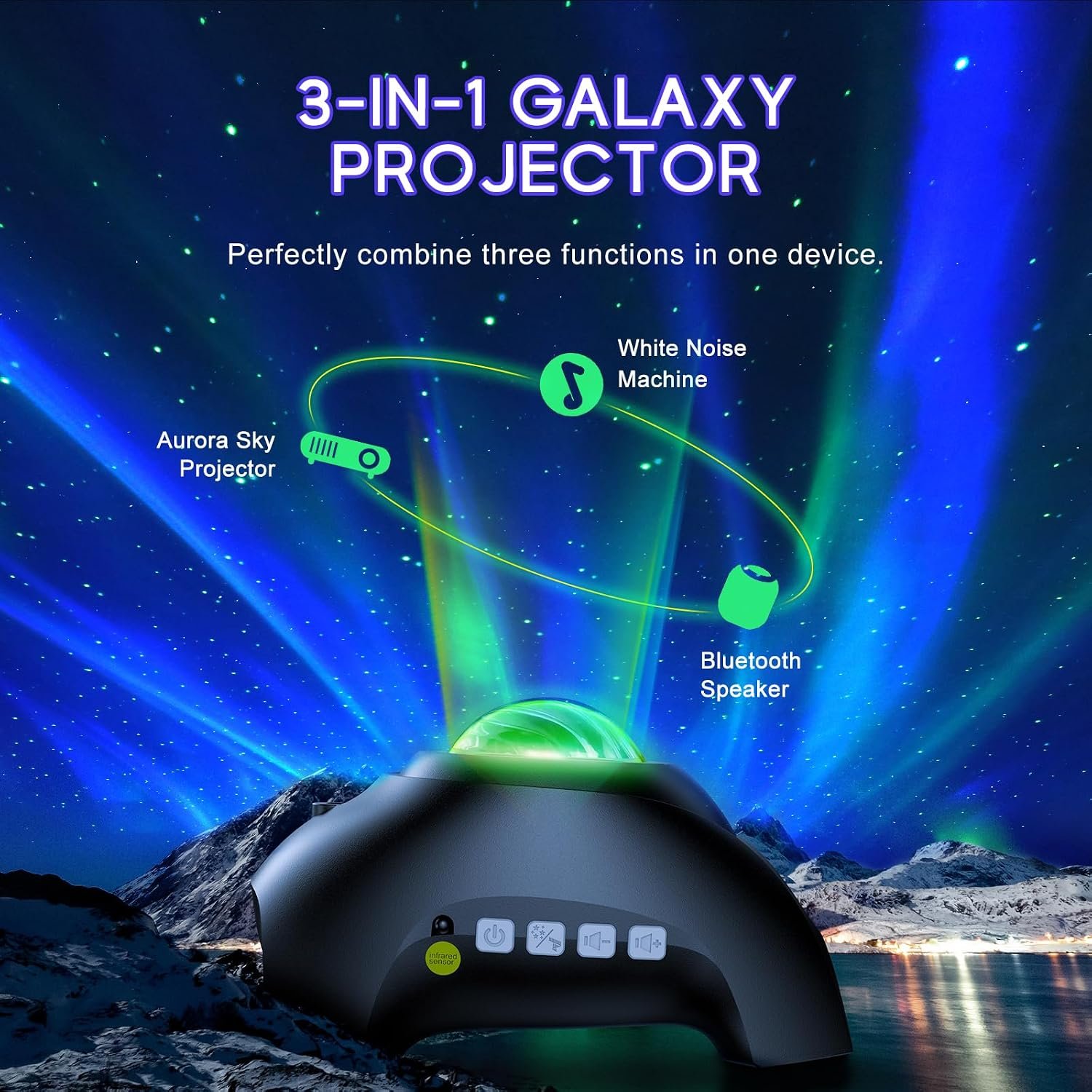 HODANS Northern Galaxy Aurora Projector