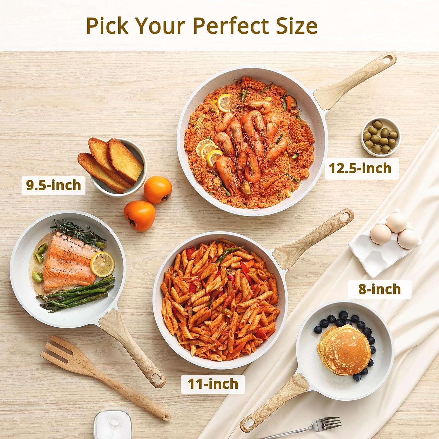SENSARTE Ceramic Nonstick Frying Pan