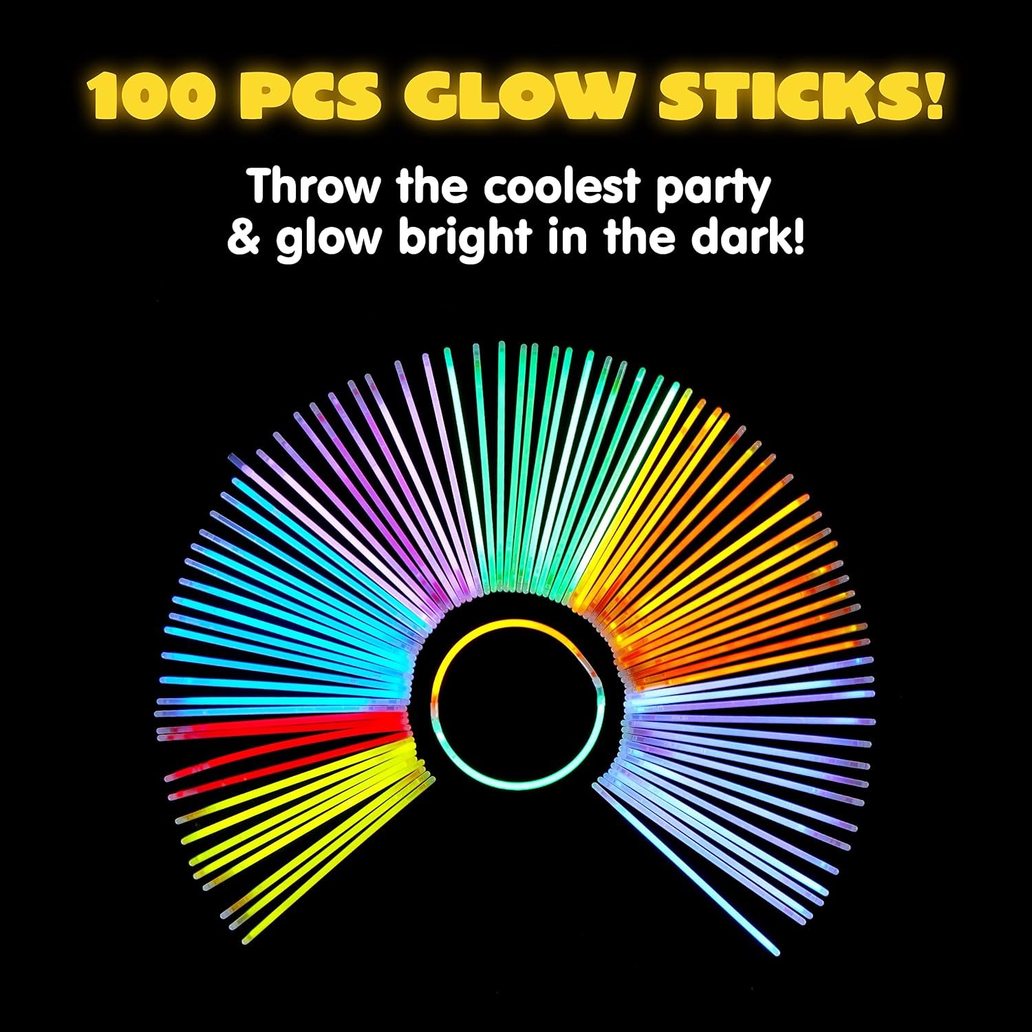 JOYIN 100 Pcs Glow Sticks