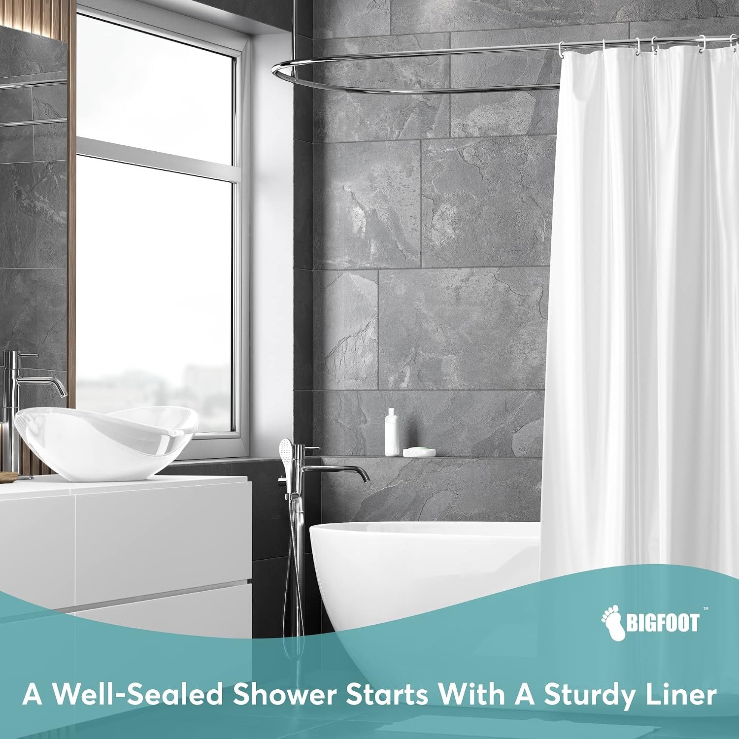 BigFoot Shower Curtain Liner