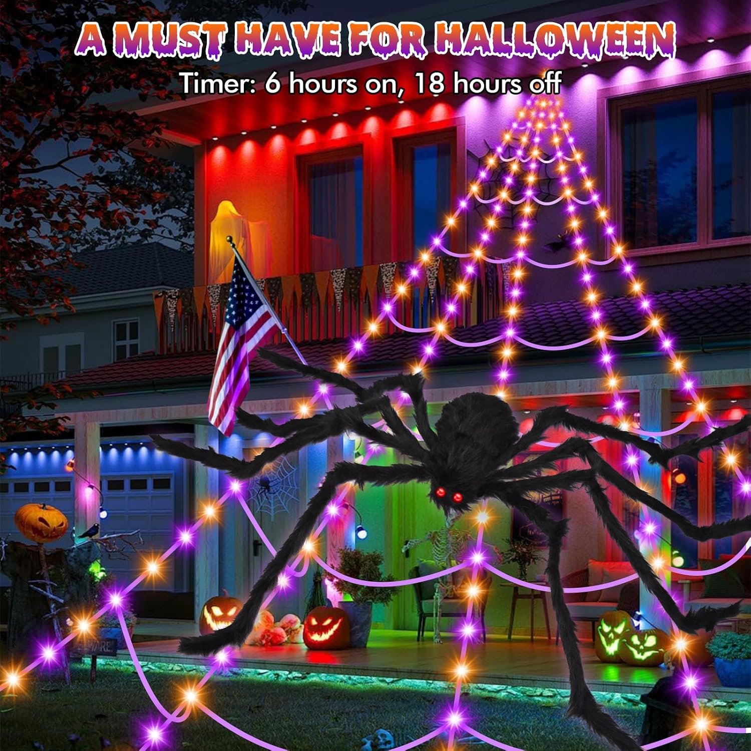 OCATO Spider Web Lights