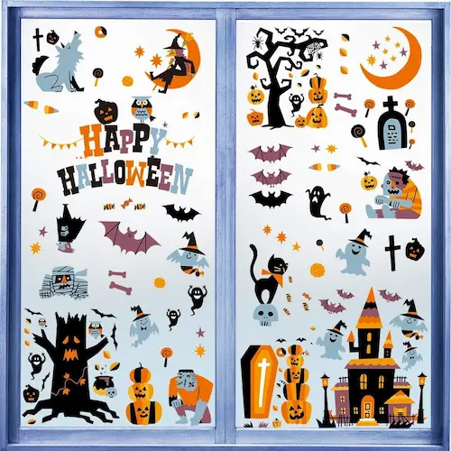 CCINEE Halloween Window Clings