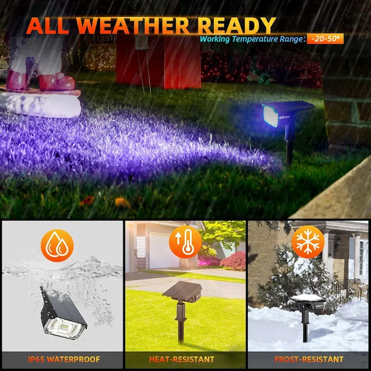 LEREKAM Solar Halloween Lights 
