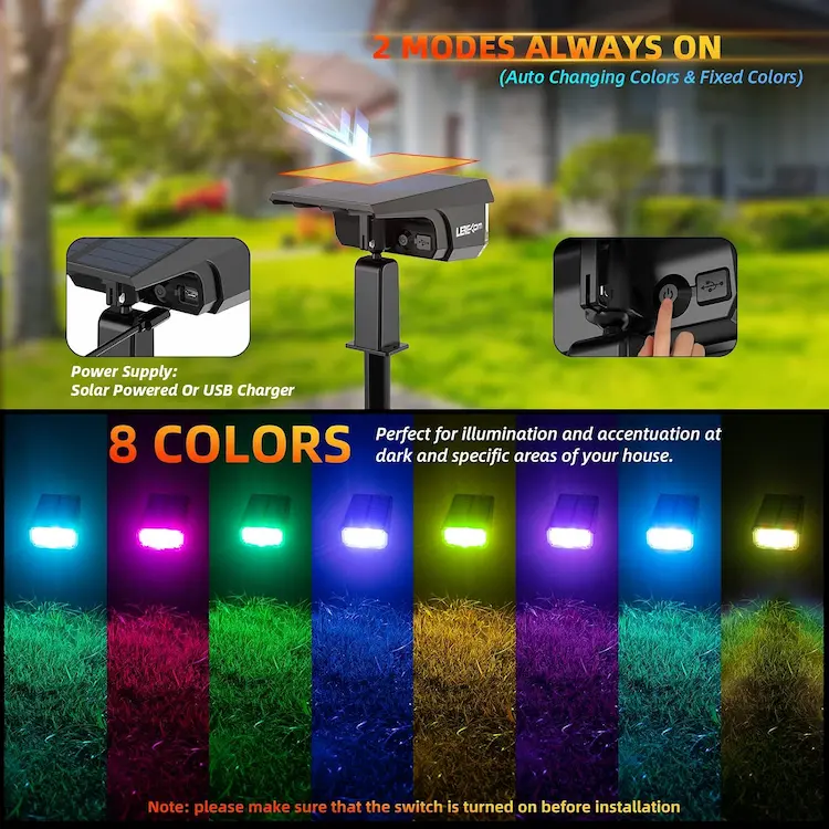 LEREKAM Solar Halloween Lights 
