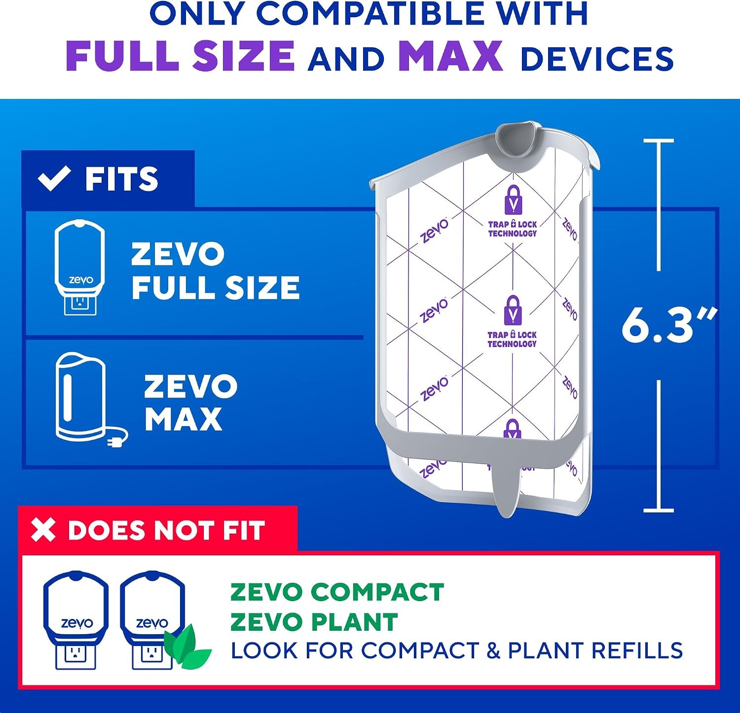 Zevo Flying Insect Trap Refill Cartridges