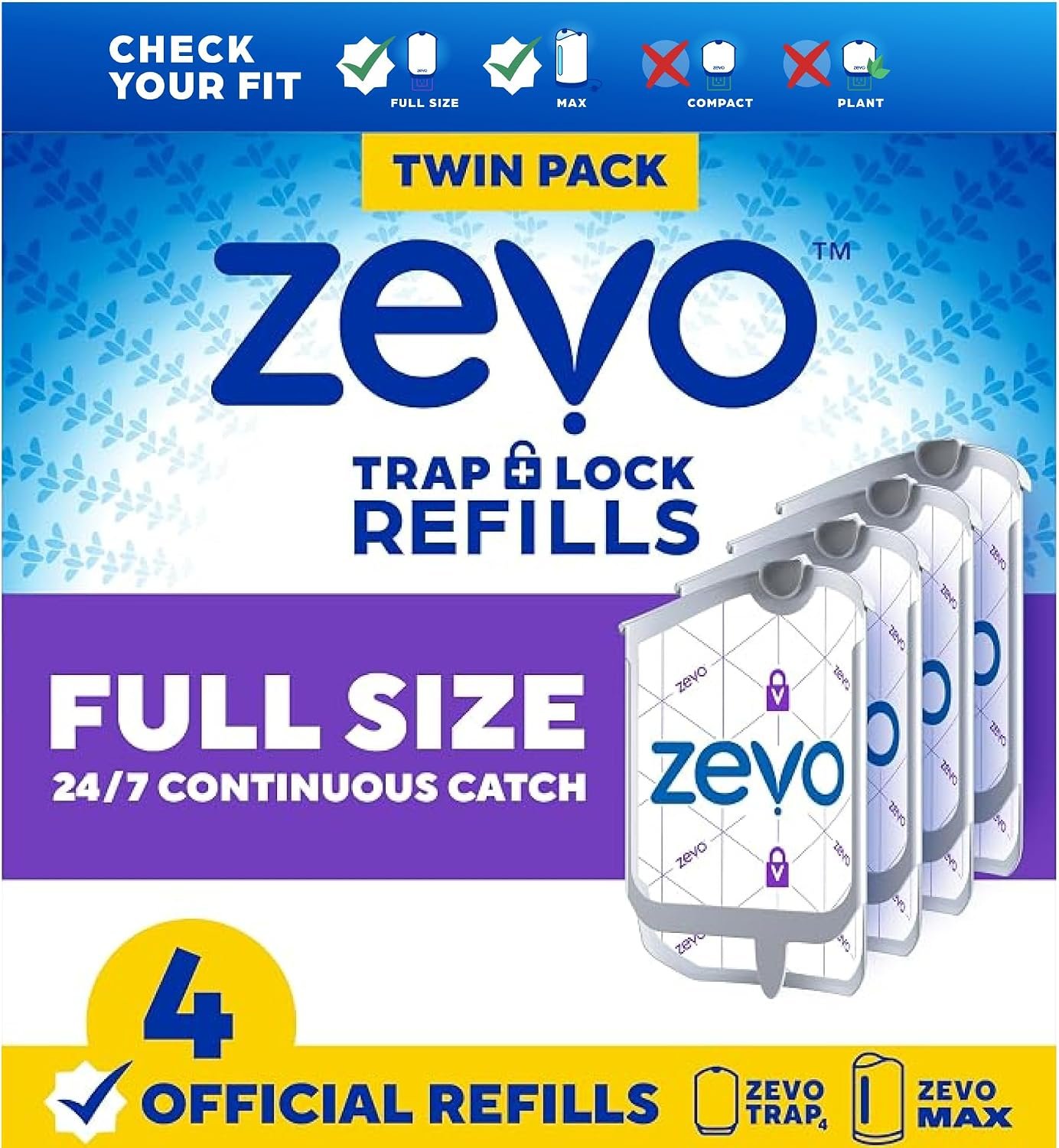 Zevo Flying Insect Trap Refill Cartridges