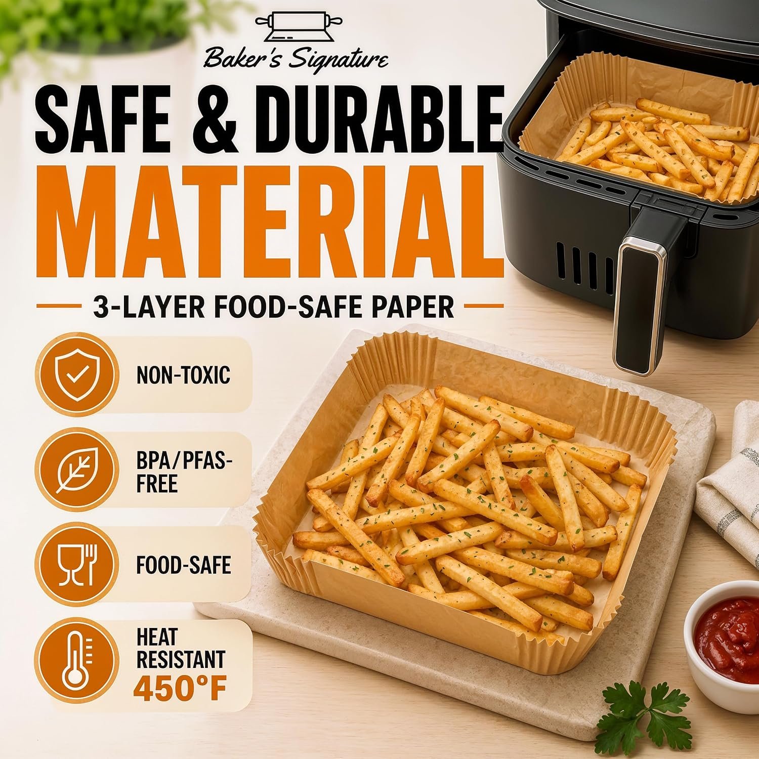 Baker's Signature Air Fryer Liners 