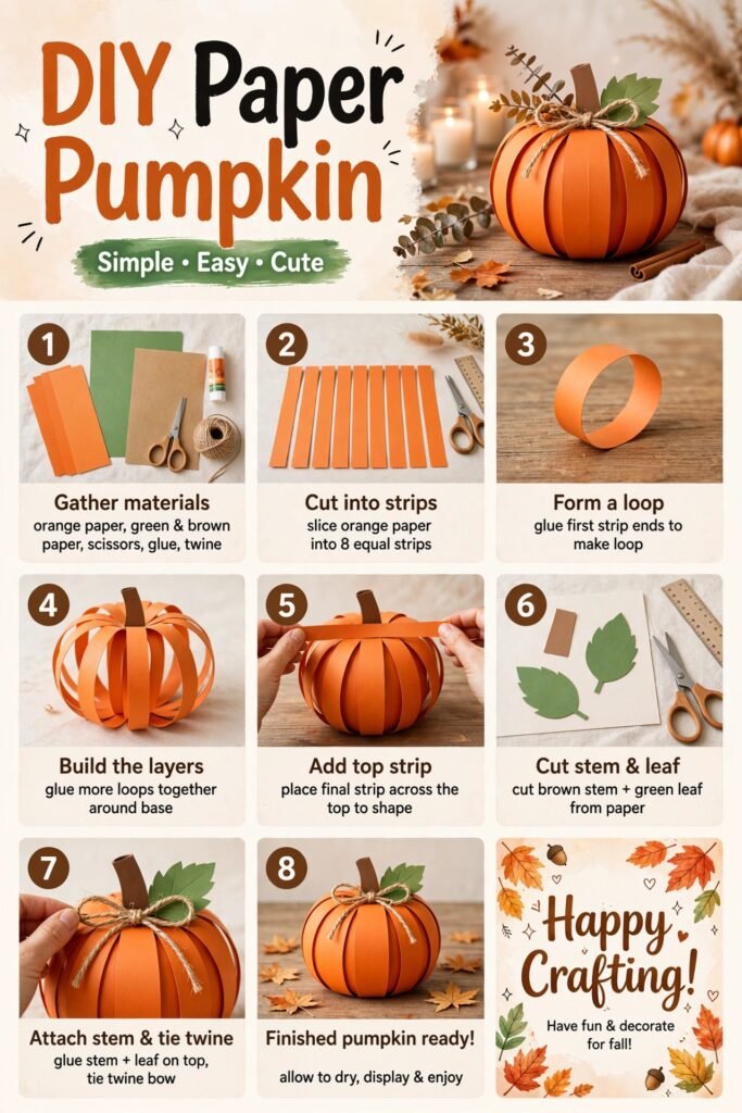 DIY Paper Pumpkin